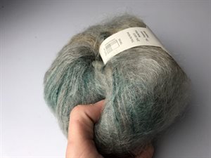 Bella color by Permin kid mohair - skøn støvet grøn med farvespil